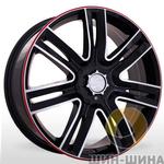 Диск BK 207 BPRL (Black Polished Red Line) Storm